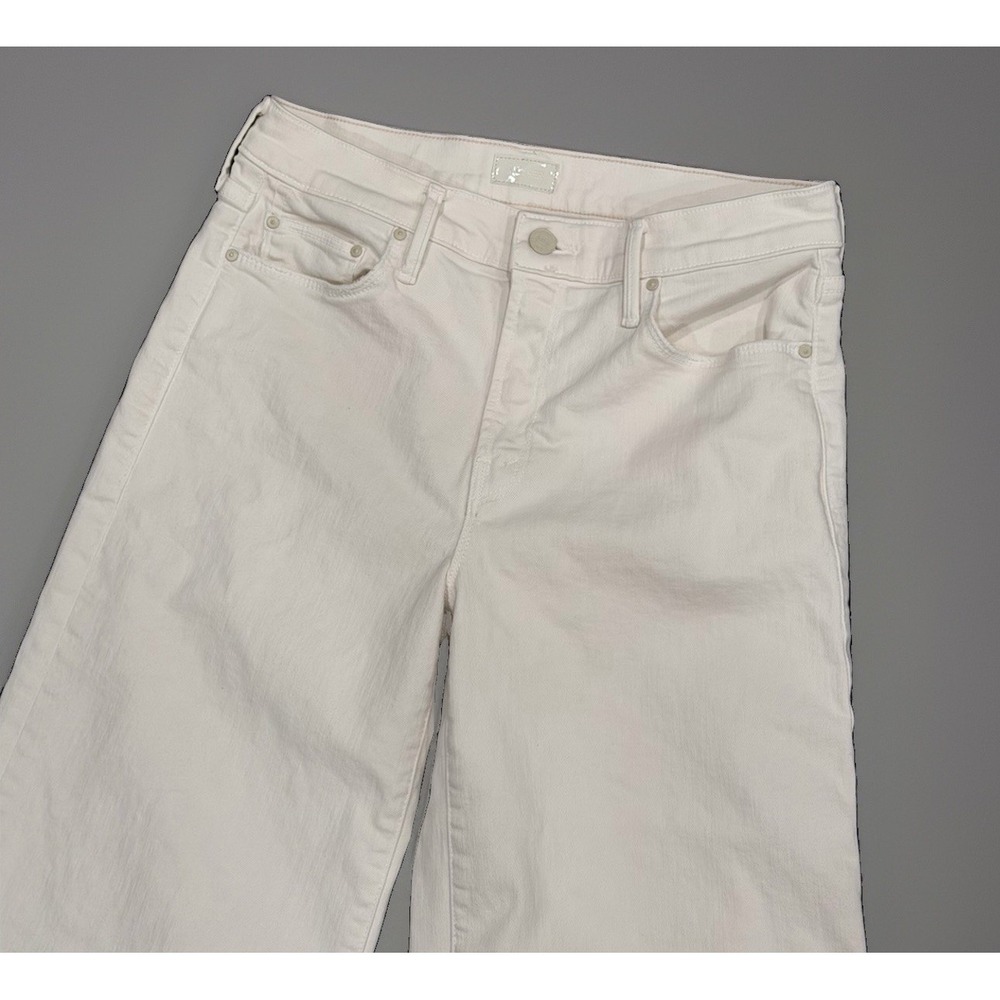 MOTHER Jeans Womens 29 The Twister Skimp High Rise Wide Leg Cream Puffs - Picture 4 of 11